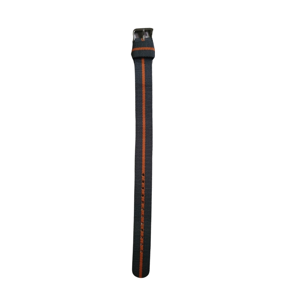 Mens 18mm watch band orange and gray